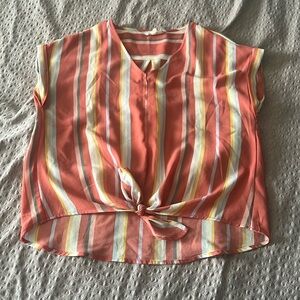 Pink Rose Medium Crop blouse